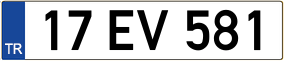 Trailer License Plate